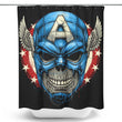 Star Spangled Skull - Shower Curtain