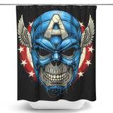 Star Spangled Skull - Shower Curtain