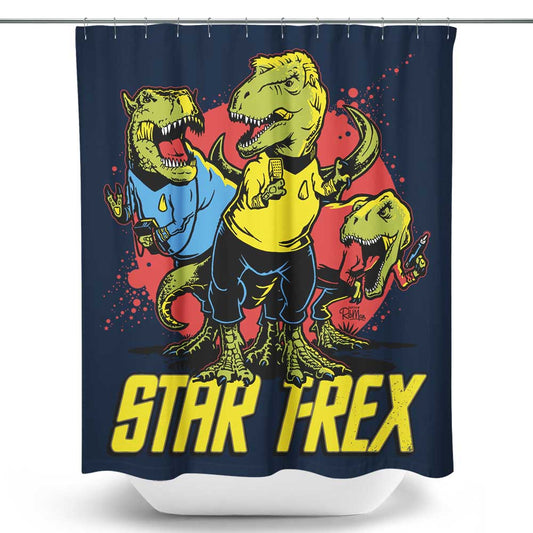 Star T-Rex - Shower Curtain
