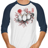 Starbird Porg - 3/4 Sleeve Raglan T-Shirt