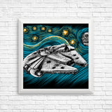 Starry Falcon - Posters & Prints