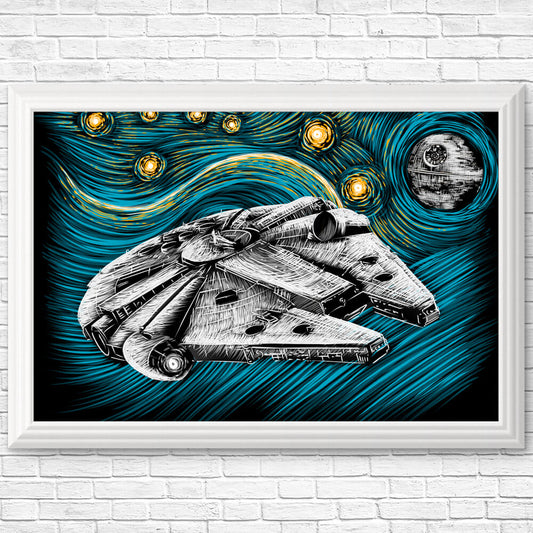 Starry Falcon - Posters & Prints