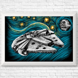 Starry Falcon - Posters & Prints