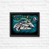 Starry Falcon - Posters & Prints