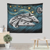 Starry Falcon - Wall Tapestry