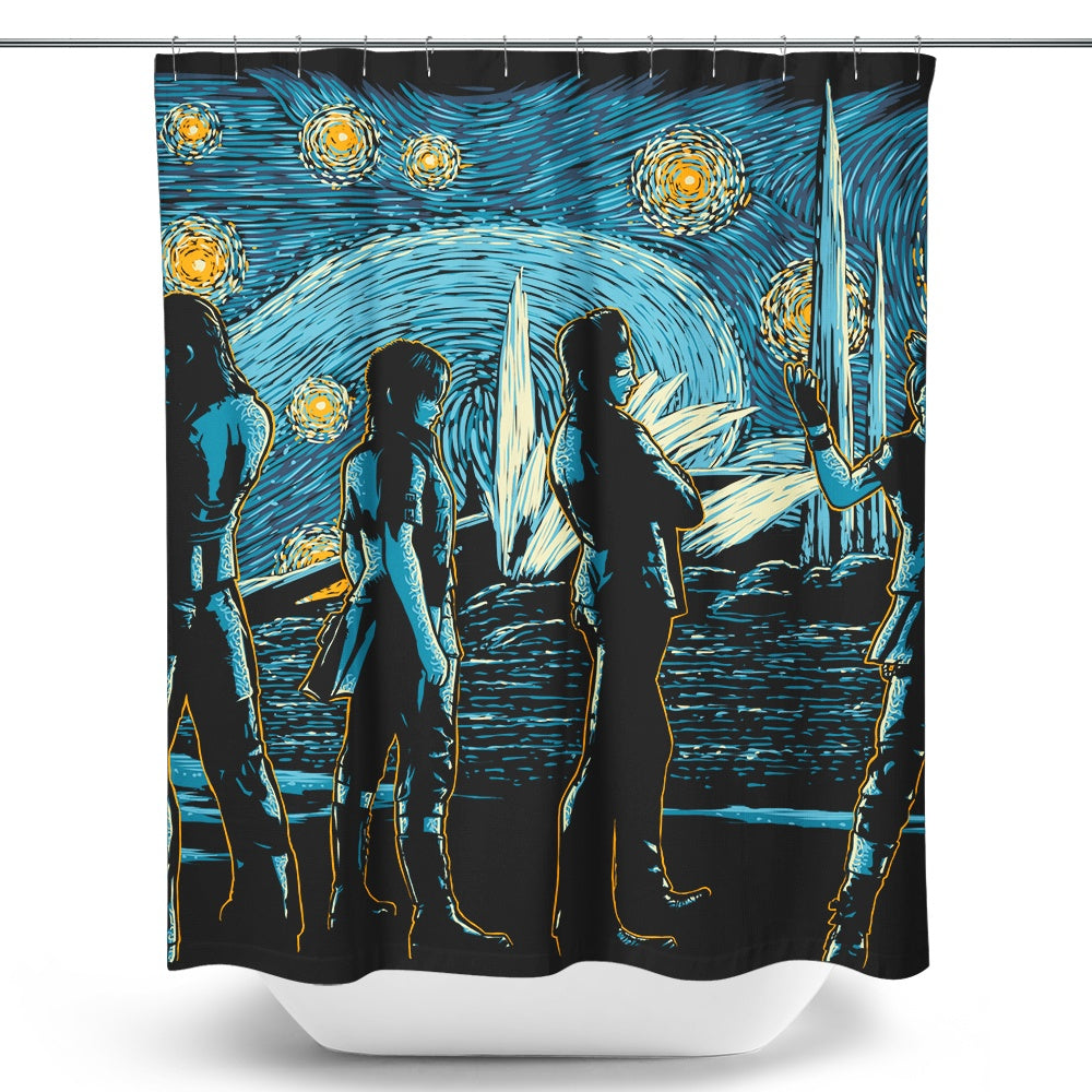 Starry Road Trip Shower Curtain Once Upon a Tee