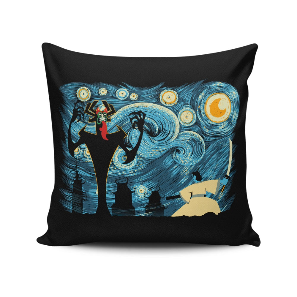 Starry Samurai - Throw Pillow