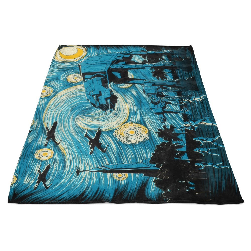 Starry Scarif - Fleece Blanket
