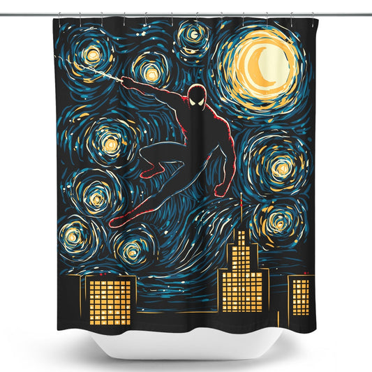 Starry Spider - Shower Curtain