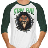 Stay Evil - 3/4 Sleeve Raglan T-Shirt