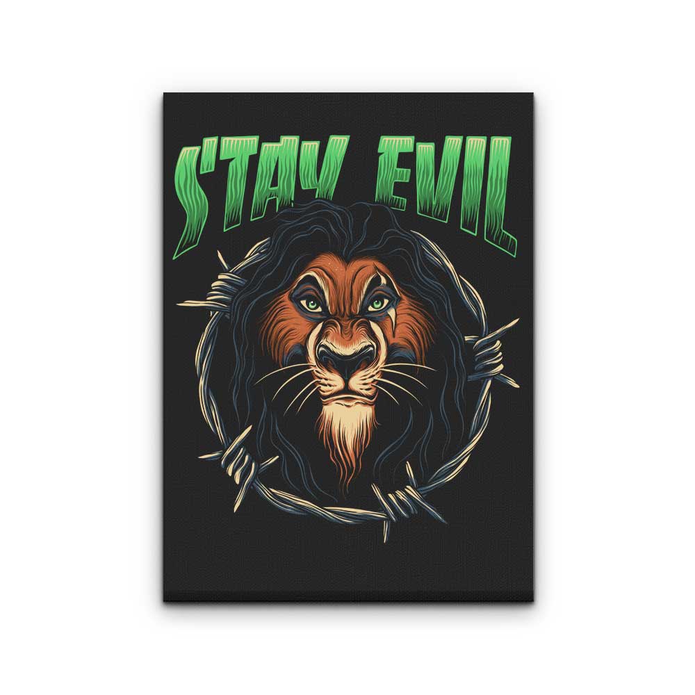 Stay Evil - Canvas Print