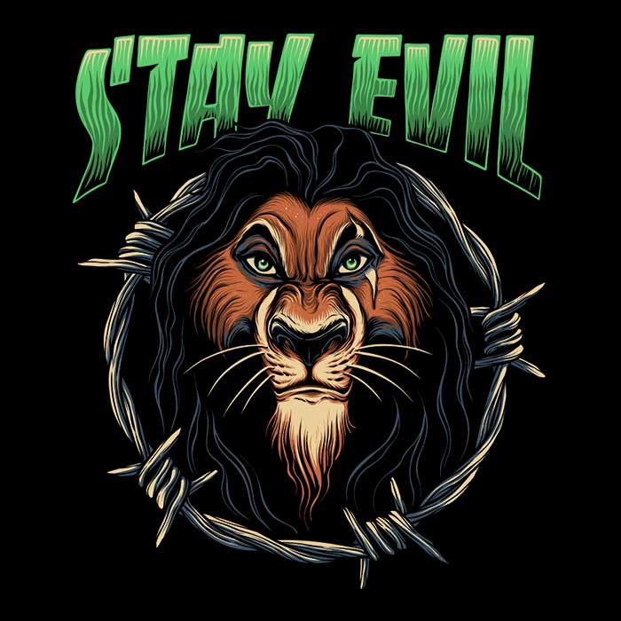 Stay Evil - Shower Curtain