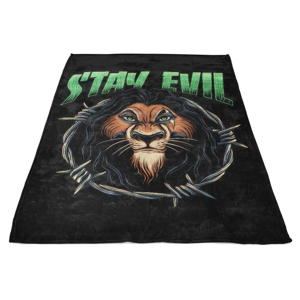 Stay Evil - Fleece Blanket