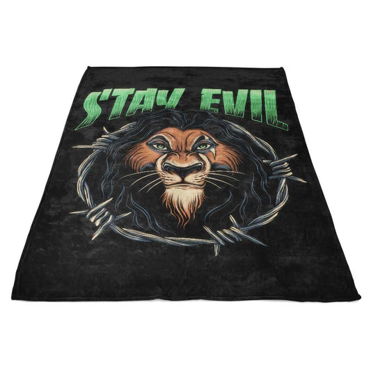 Stay Evil - Fleece Blanket