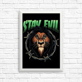 Stay Evil - Posters & Prints