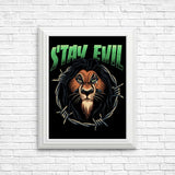 Stay Evil - Posters & Prints