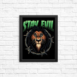 Stay Evil - Posters & Prints