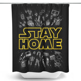 Stay Home - Shower Curtain