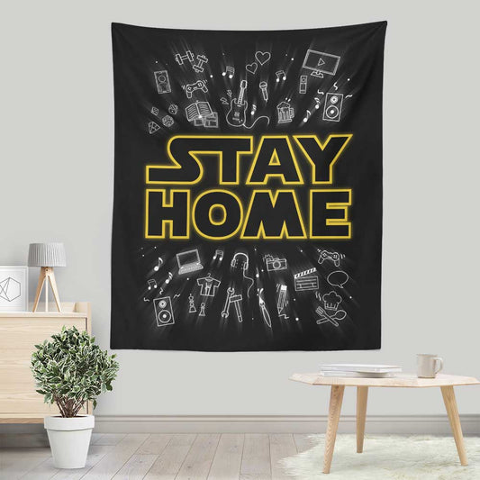 Stay Home - Wall Tapestry