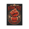 Stone Fist Boxing - Canvas Print