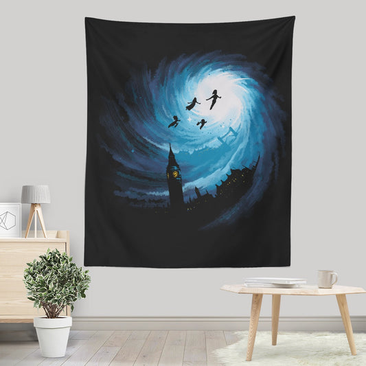 Straight on 'til Morning - Wall Tapestry