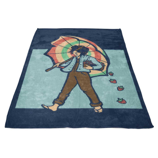 Strawberry Girl - Fleece Blanket
