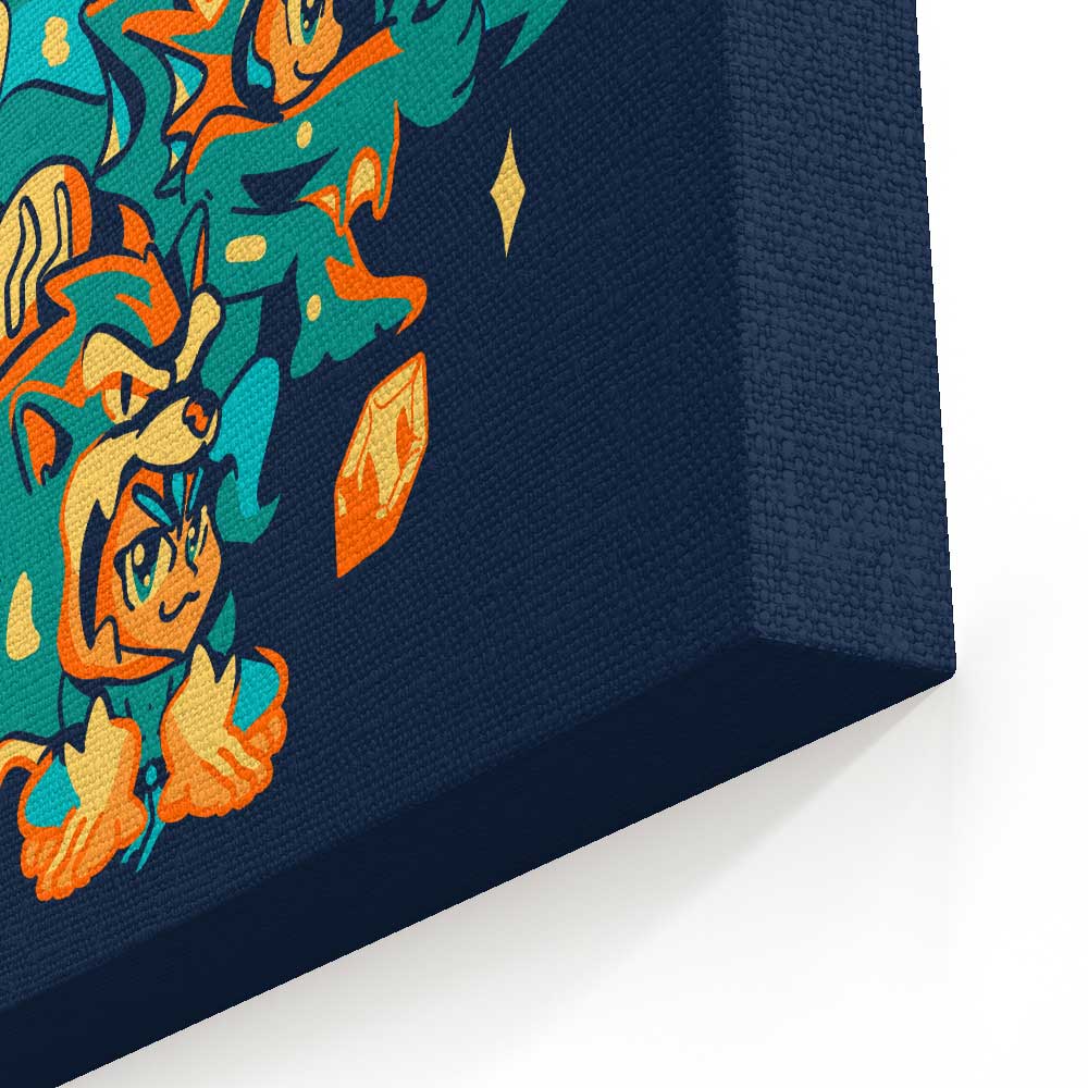 Strongest Cat Fighter - Canvas Print