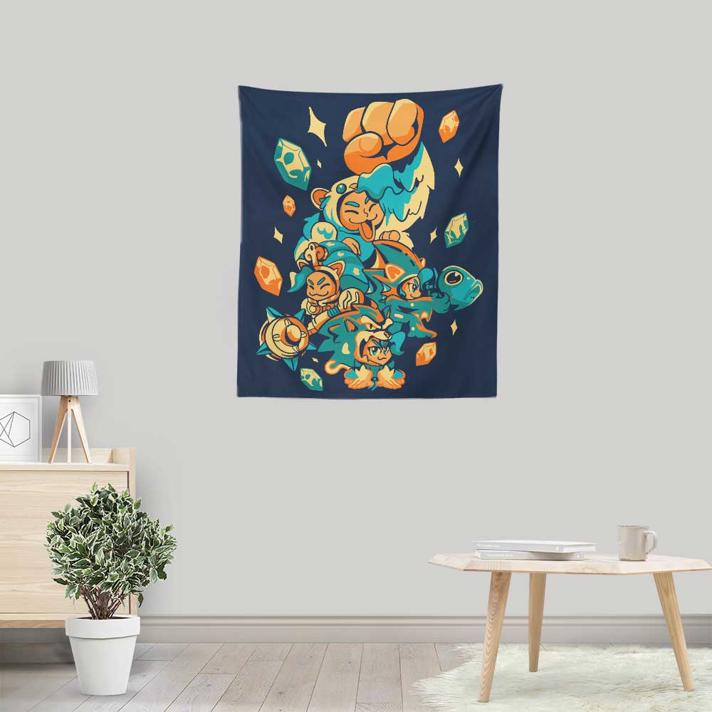 Strongest Cat Fighter - Wall Tapestry