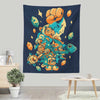 Strongest Cat Fighter - Wall Tapestry
