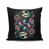 Suit of Skeletons - Throw Pillow