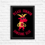 Summon Someone Else - Posters & Prints