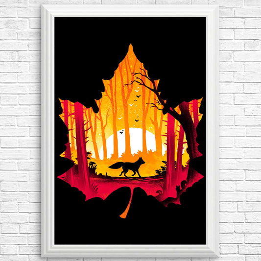 Sunset Fox - Posters & Prints