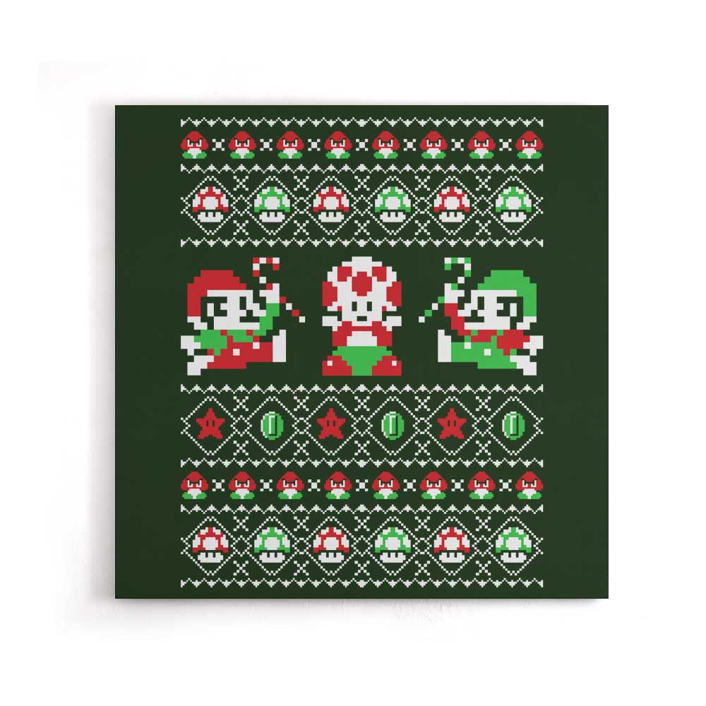 Super Christmas Bros. - Canvas Print