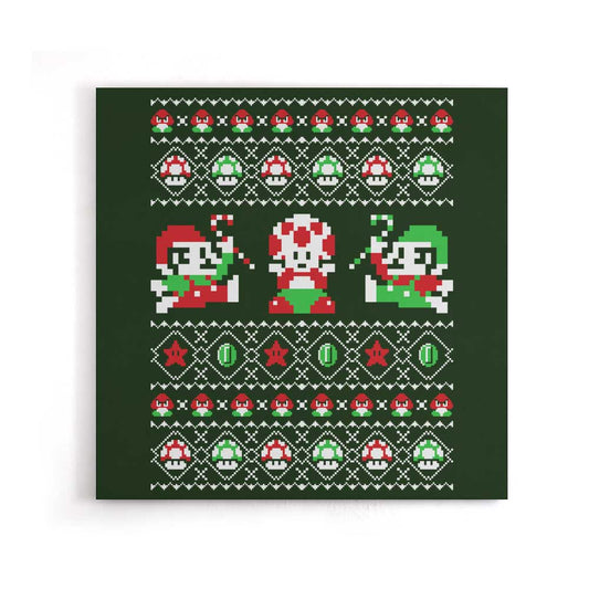 Super Christmas Bros. - Canvas Print