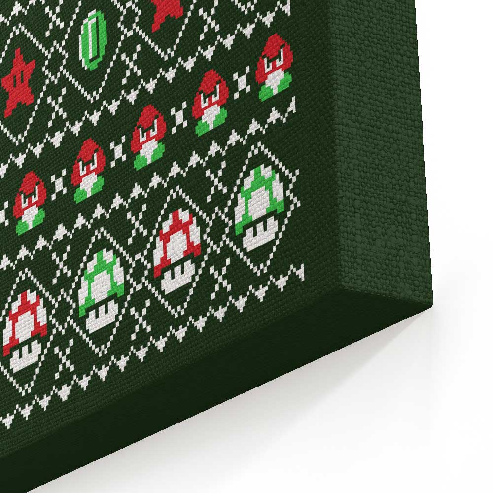 Super Christmas Bros. - Canvas Print