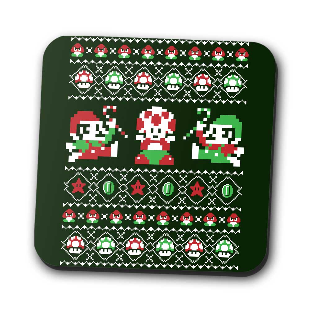 Super Christmas Bros. - Coasters