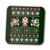 Super Christmas Bros. - Coasters