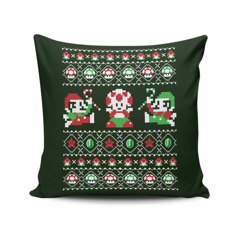 Super Christmas Bros. - Throw Pillow