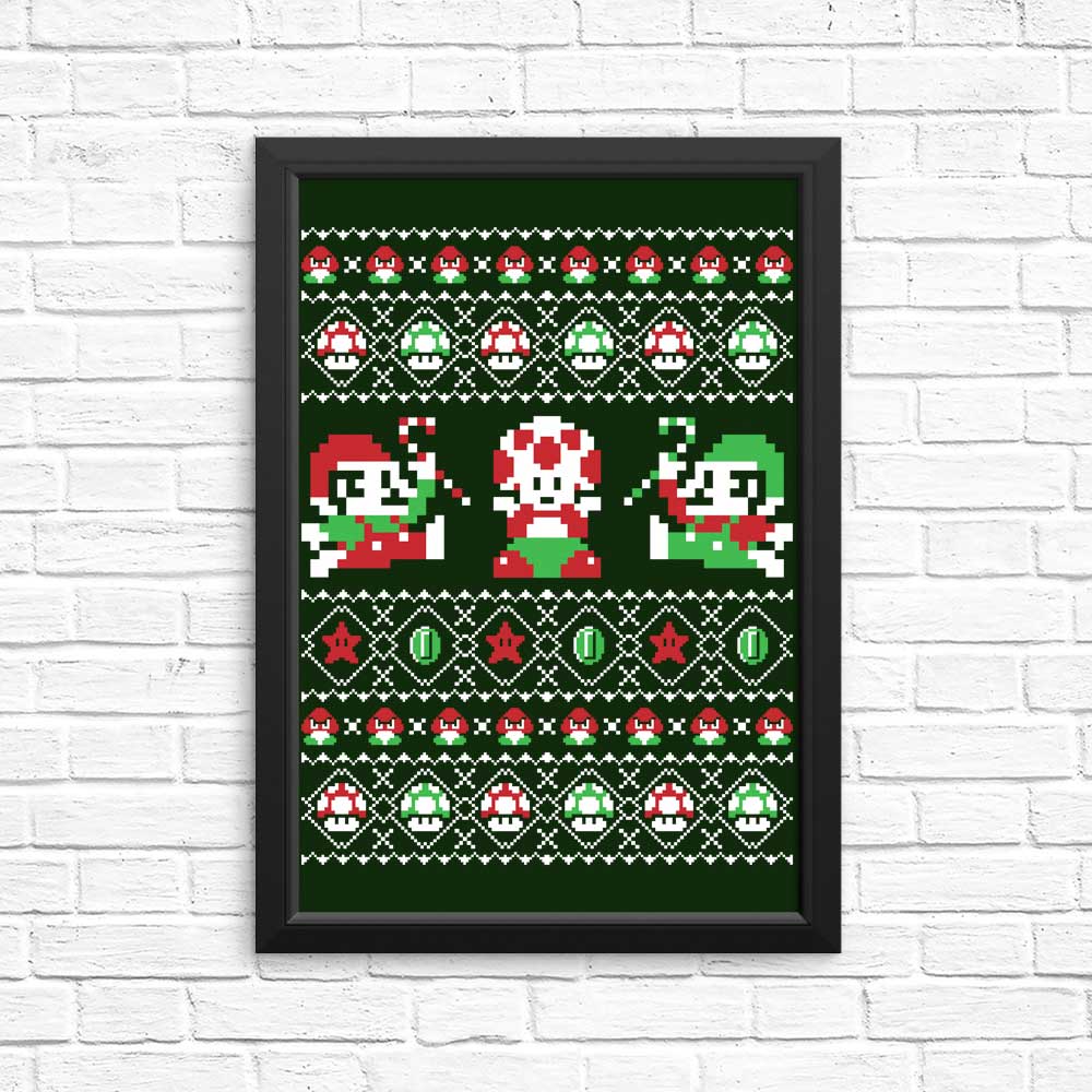 Super Christmas Bros. - Posters & Prints
