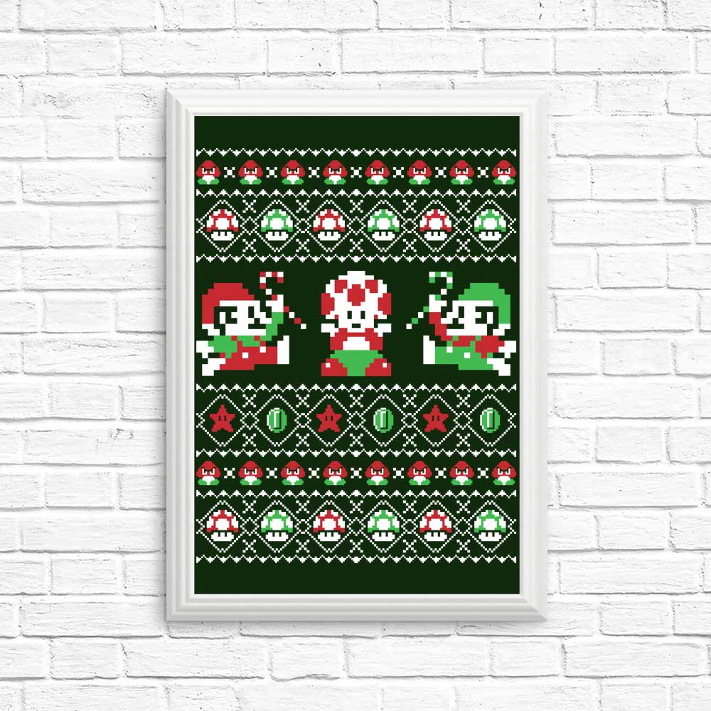 Super Christmas Bros. - Posters & Prints
