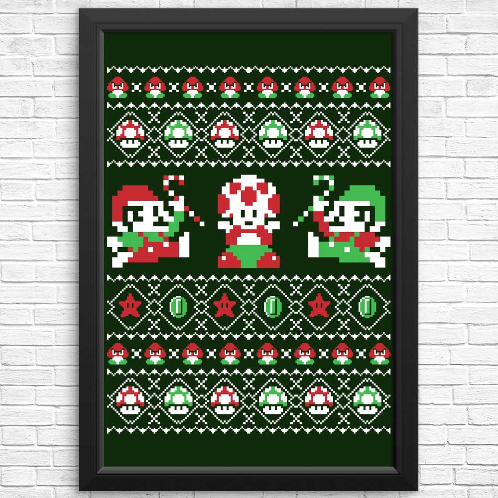 Super Christmas Bros. - Posters & Prints