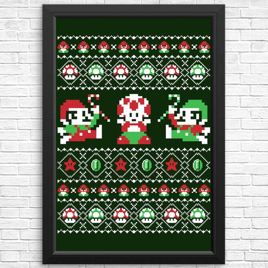 Super Christmas Bros. - Posters & Prints