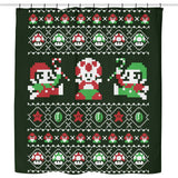 Super Christmas Bros. - Shower Curtain