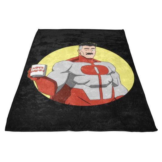 Super Dad No. 1 - Fleece Blanket