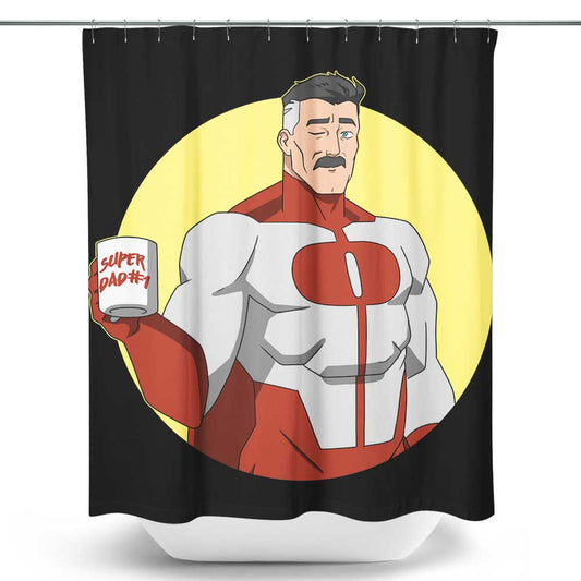 Super Dad No. 1 - Shower Curtain