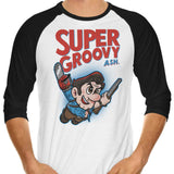Super Groovy - 3/4 Sleeve Raglan T-Shirt