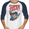 Super Groovy - 3/4 Sleeve Raglan T-Shirt