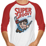 Super Groovy - 3/4 Sleeve Raglan T-Shirt
