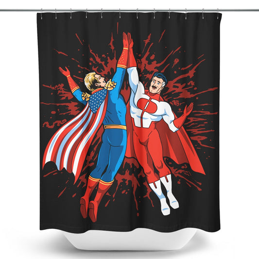 Super Maniac Friends - Shower Curtain