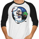 Super Marshmallow Bros. - 3/4 Sleeve Raglan T-Shirt